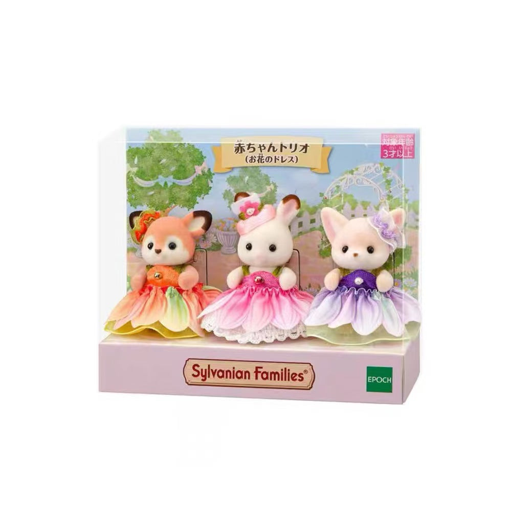 【limit 1】SylvanianFamilies｜Flower Dresses Baby Trio
