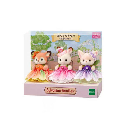 【limit 1】SylvanianFamilies｜Flower Dresses Baby Trio