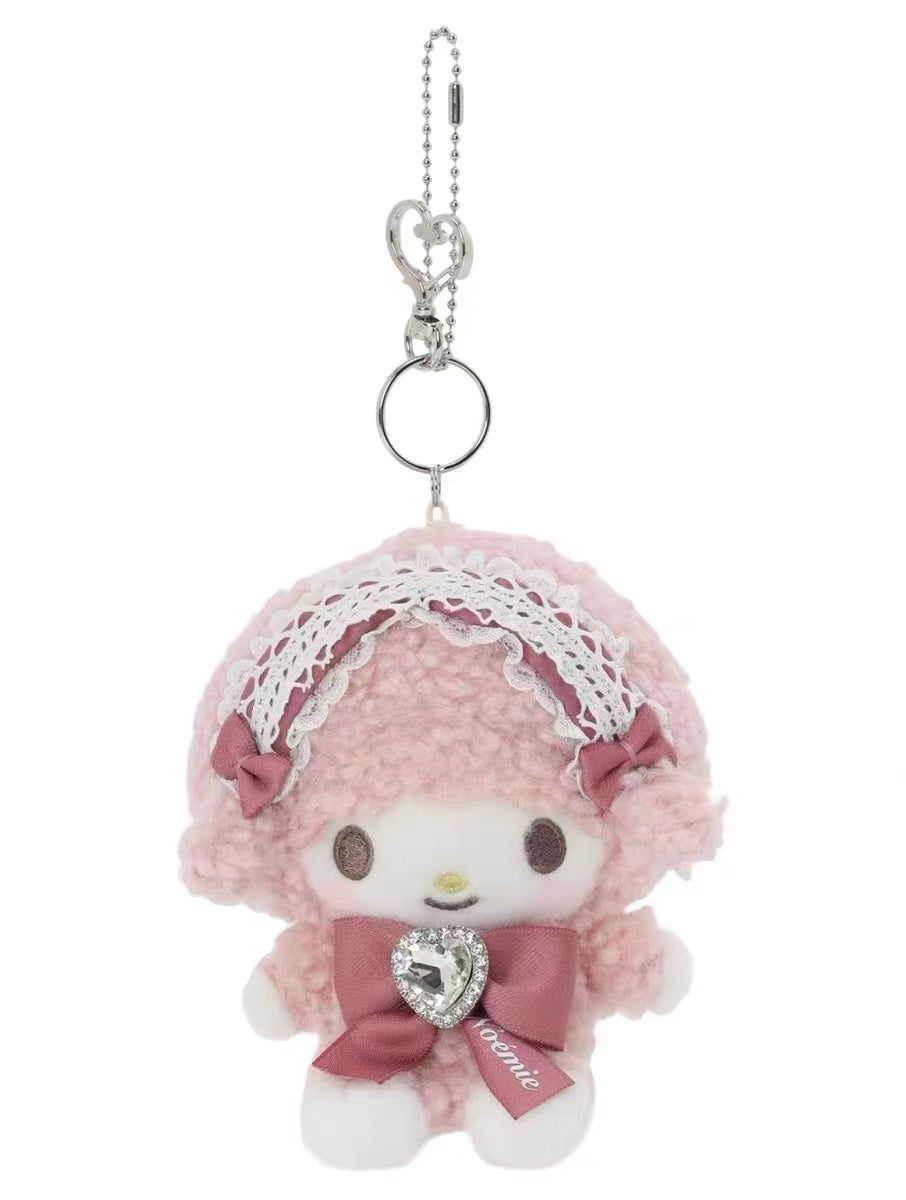 【limit 1】Sanrio｜NOEMIE Mascot Pouch Hojicha/Mascot Holder /Plush Keychain｜13 x 17 x 23cm approx.