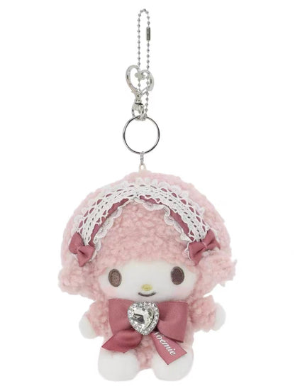 【limit 1】Sanrio｜NOEMIE Mascot Pouch Hojicha/Mascot Holder /Plush Keychain｜13 x 17 x 23cm approx.