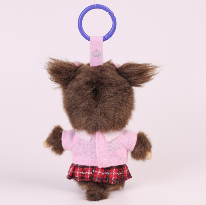 Monchhichi｜Bebichhichi school uniform Mascot Holder /Plush Keychain｜H10cm approx.