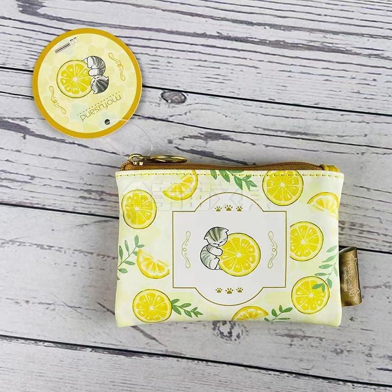 Mofusand｜Mini Flat Pouch - Fruit Cat｜W120×H90×D10mm approx.