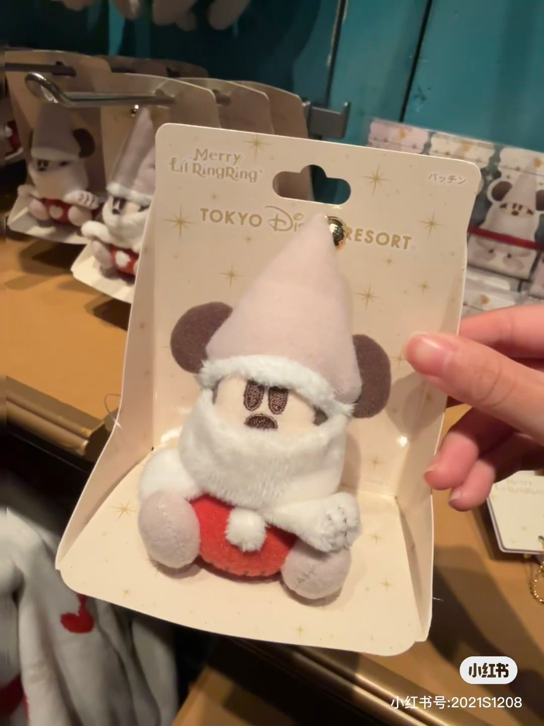 Disney迪士尼 ｜Merry Lil RingRing Mickey东迪2024圣诞精灵妖精米奇系列毛绒玩偶发夹/肩夹