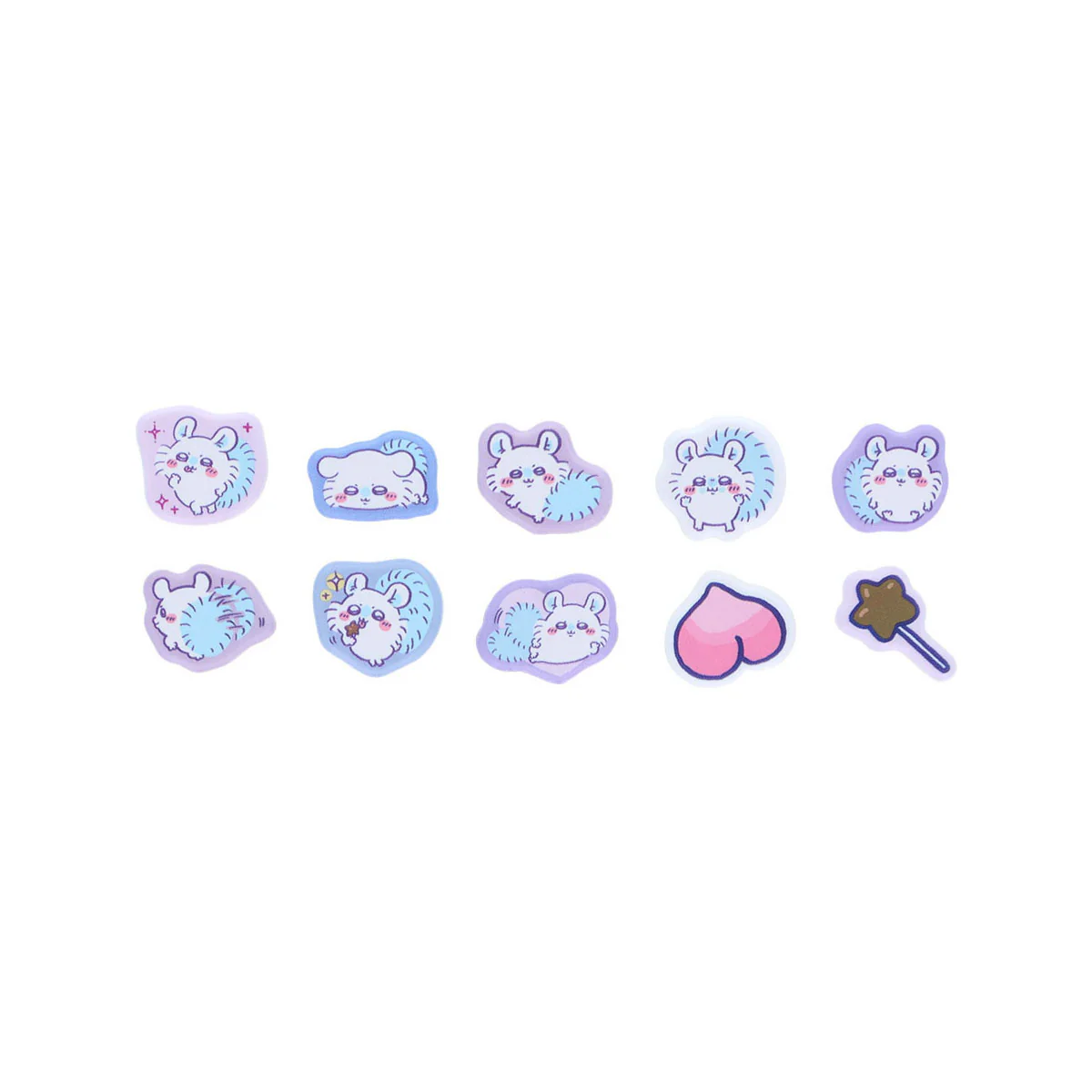 chiikawa｜Flake Stickers with Mini Purse keychain｜10 piece
