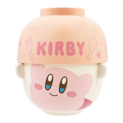Kirby｜Ceramic Tea Bowl &amp; Melamine Soup Bowl Set｜Φ90×62mm approx.