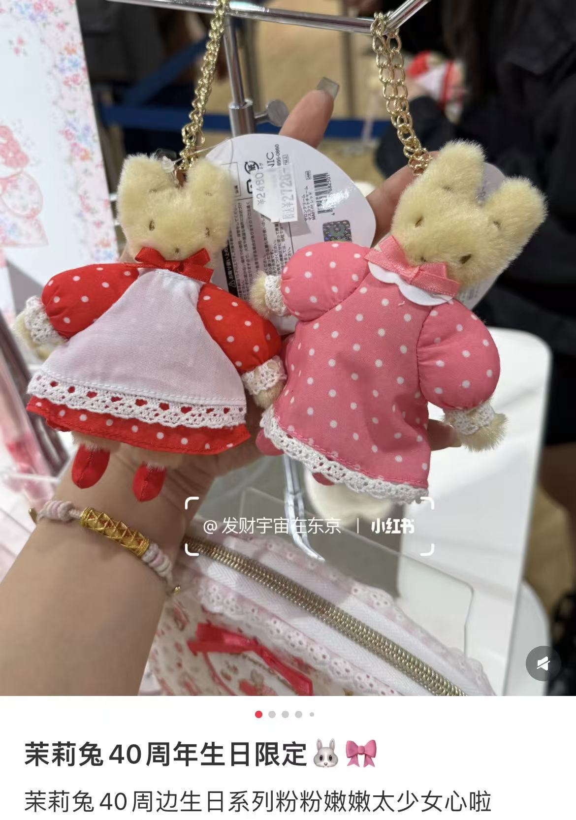 Sanrio｜Marron Cream 40th anniversary Mascot Holder /Plush Keychain｜125×90×30mm approx.