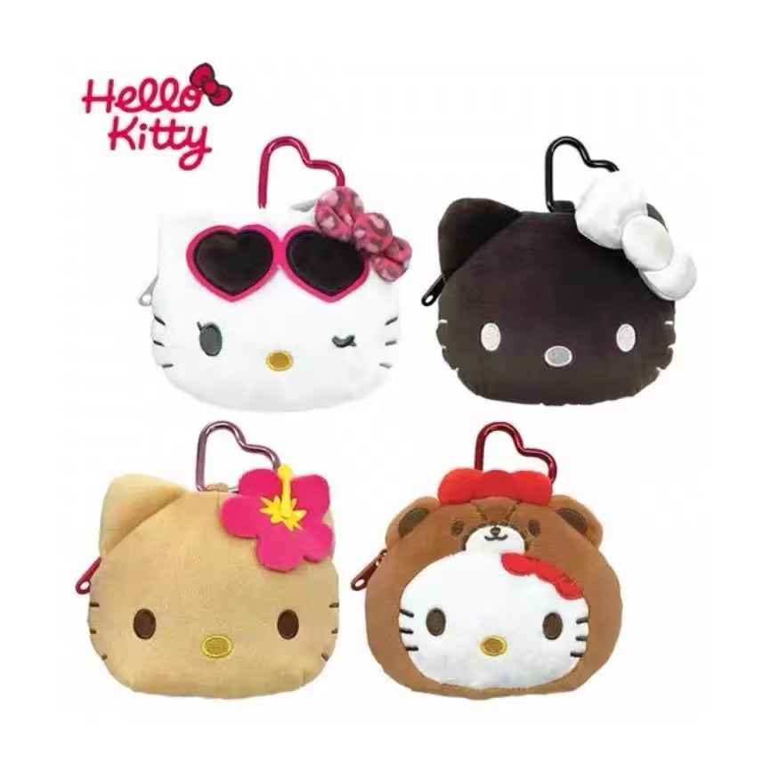 Hello kitty｜Mini Plush Pouch with Carabiner｜100×115×50mm approx.