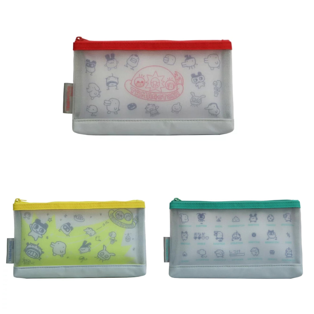 Tamagotchi|Pencil Case Polka Dot Pattern Friends 2 Icon KPC-TM2 Kidera Shoji Adult Stationery Character Goods Cute First Generation Nostalgic Pencil Case Pencil Case|W202×H120×D25mm approx.