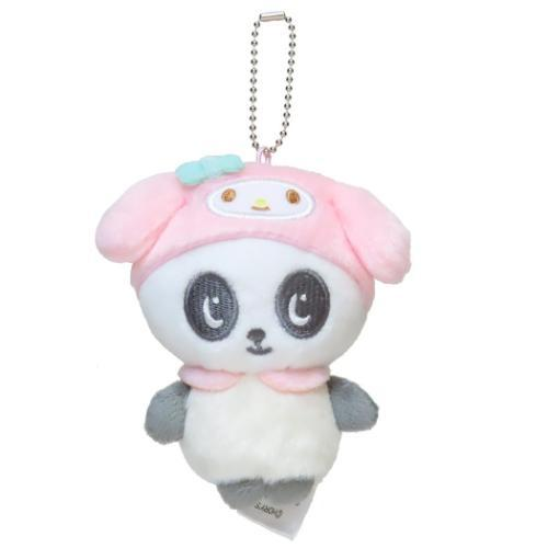 Sanrio｜Panshell Characters Mascot Holder /Plush Keychain｜H100×W75×D65mm approx.
