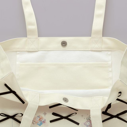 Sentimental Circus｜San-X Tote Bag - Sentimental Circus : Spica and the Child of the Constellation Black Ribbon｜350×350×110mm approx.