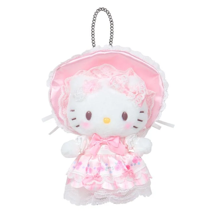Sanrio｜Fairy Tale Party Frills Lace Dress Mascot Holder /Plush Keychain｜80×30×15mm approx.