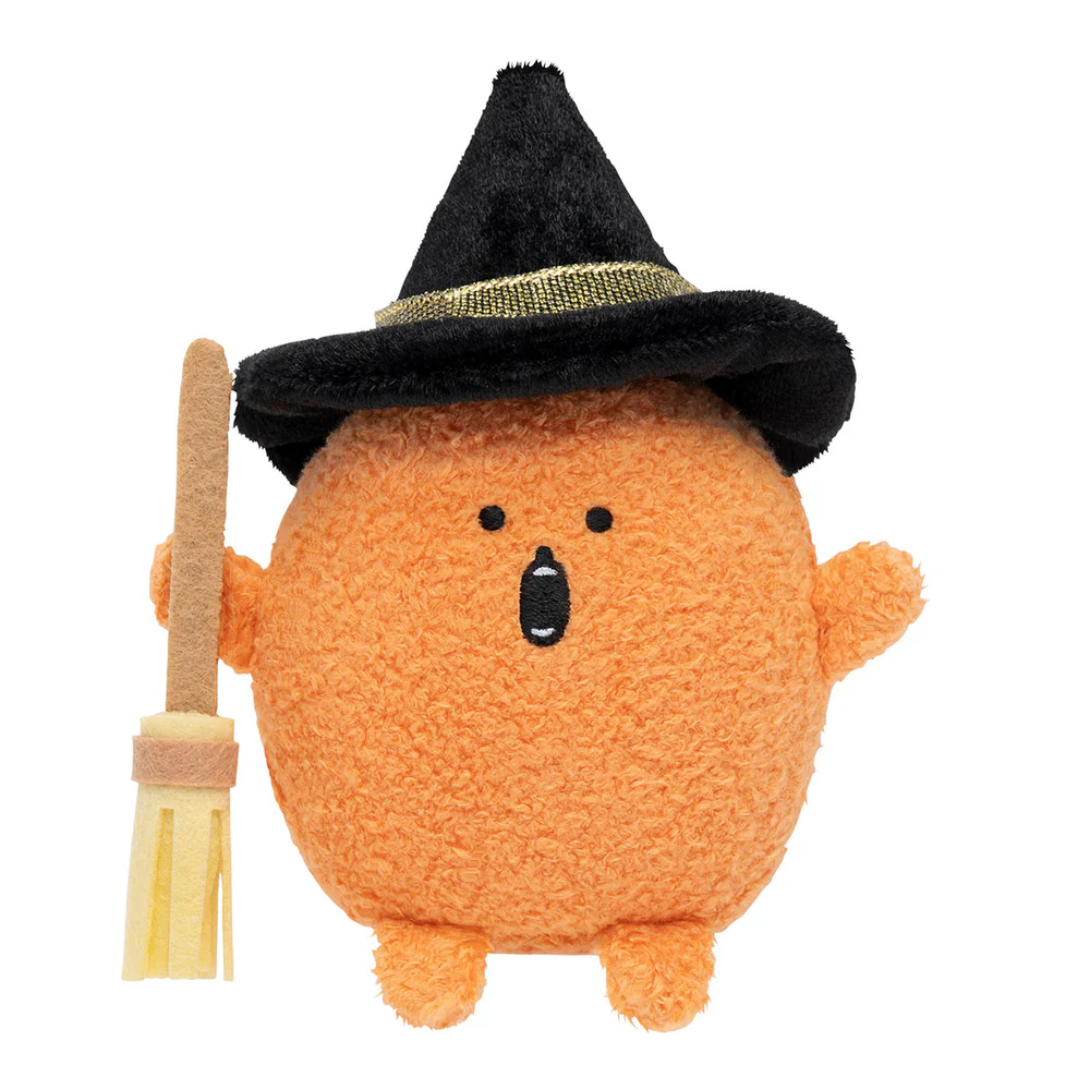 Nagano嘲讽熊｜Characters Mini  Mascot (Witch Naogura Croquette)万圣节扫把女巫薯饼可乐饼毛绒挂件/包挂｜约 H110 x W90 x D65mm