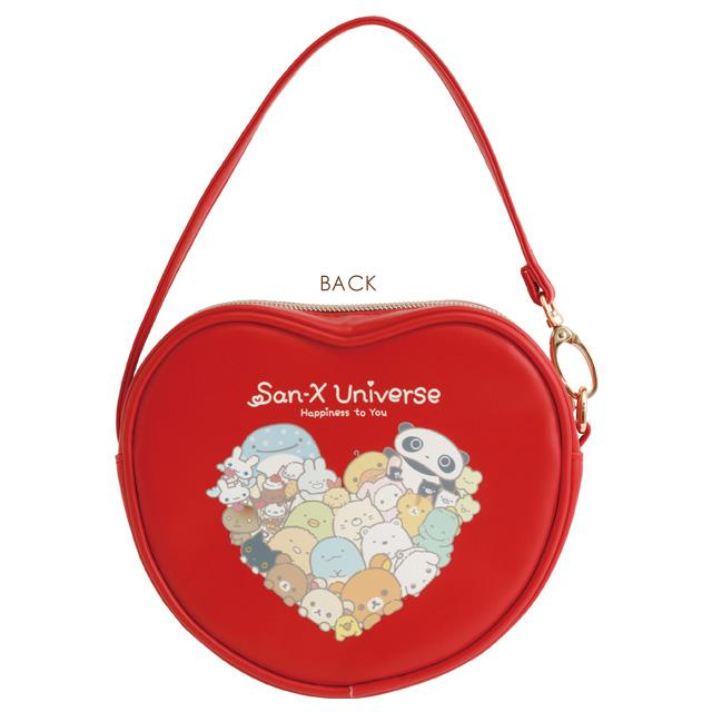 Sanx｜Universe Heart Red Clear Pouch｜140×165×50mm approx.