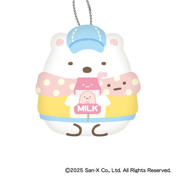 Sumikko gurashi｜Happy Tapioca Convenience Store Diecut Coin Case Plush Keychain｜W90 x H95 x D35mm approx.