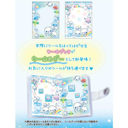 Q-LiA｜Heisei RetroGlitter Mini Sticker Book Keychain｜15 sheets