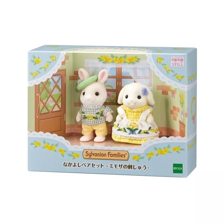 SylvanianFamilies｜Mimosa Embroidery Pair Set Calico Critters