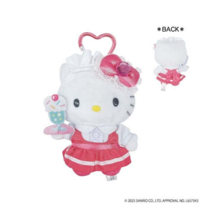 Hello kitty｜Lolita Fashion Mascot Holder /Plush Keychain｜H120 x W85 x D65mm approx.