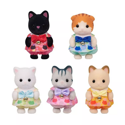 【limit 1】SylvanianFamilies｜Baby Cat Set 5 Babies Doll Epoch Calico Critters