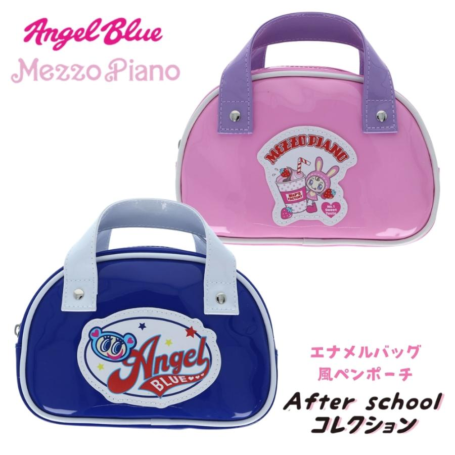 Angel Blue｜Y2K Fashion  Enamel bag-style pen pouch｜H175 x W195 x D50mm approx.