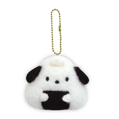 Sanrio三丽鸥｜Mascot Holder / Rice Ball可爱角色三角饭团毛绒玩偶挂件/包挂｜约65×74×3mm