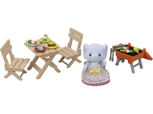 SylvanianFamilies｜Elephant Girl BBQ Picnic Set 5640