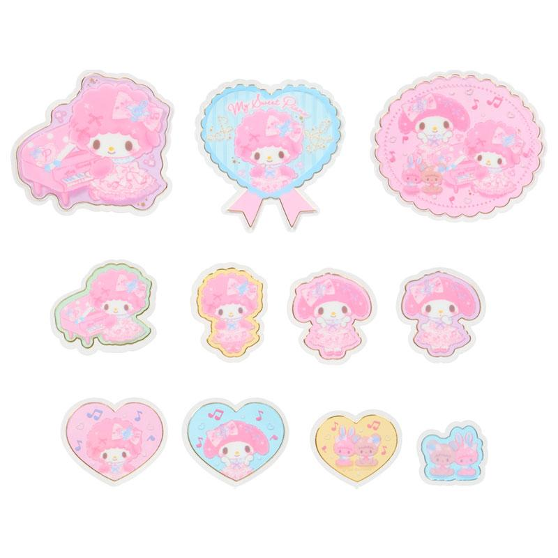Sanrio｜My Sweet Piano Dress-Up Recital Sticker Set｜35 pieces