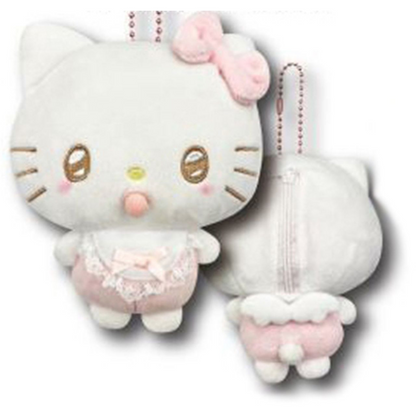 【new】Sanrio三丽鸥｜Hello Kitty奶嘴天使宝宝挂件/零钱包/背后有拉链和小翅膀｜约 8.0 x 10.0 x 14.0cm