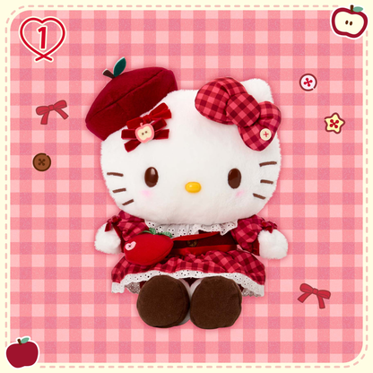 Sanrio｜Autumn Apple Gingham Red Plush Dolls/Plush Toy｜20×15×25cm approx.