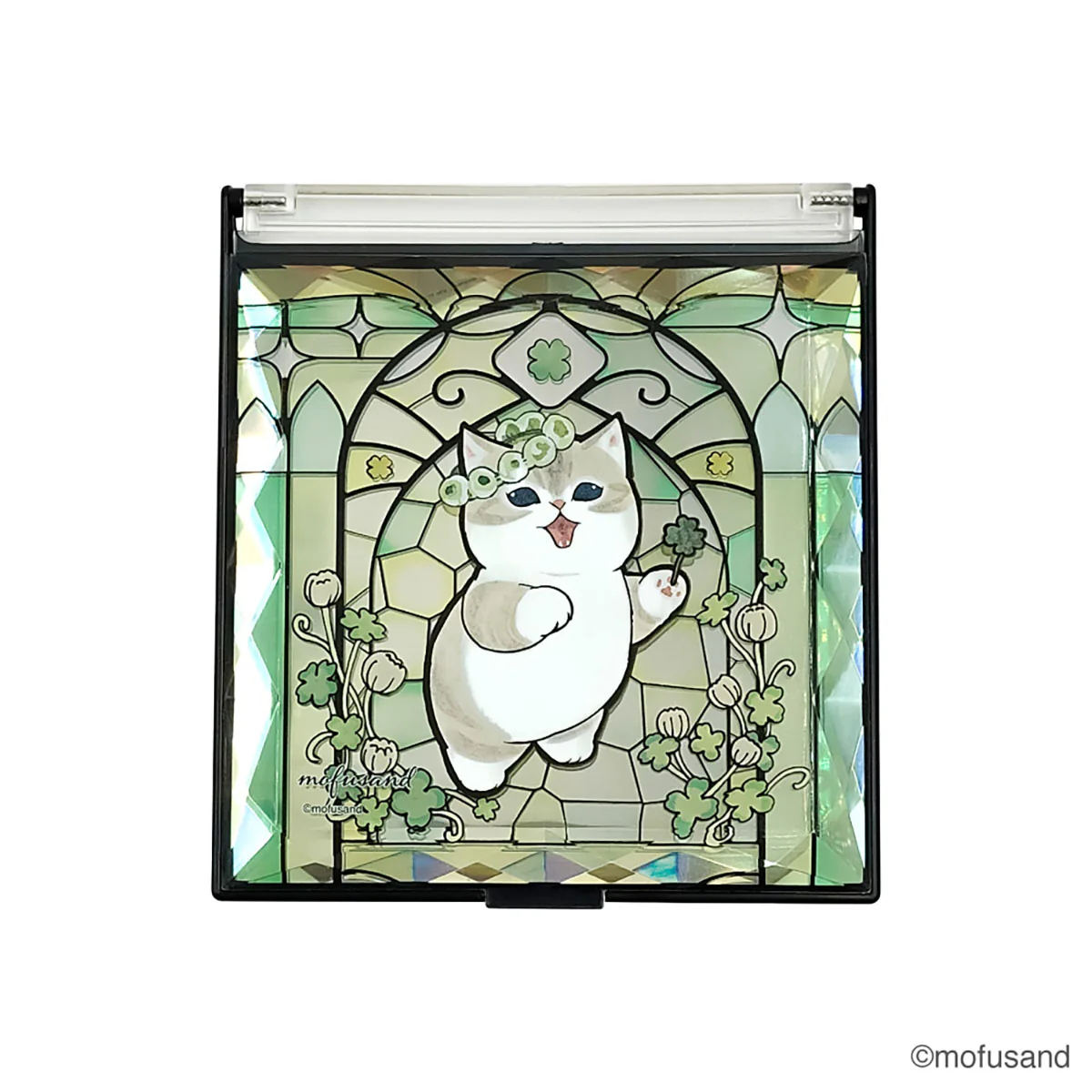 Mofusand｜Stained Glass Jewelry Mirror｜114×104×10mm approx.