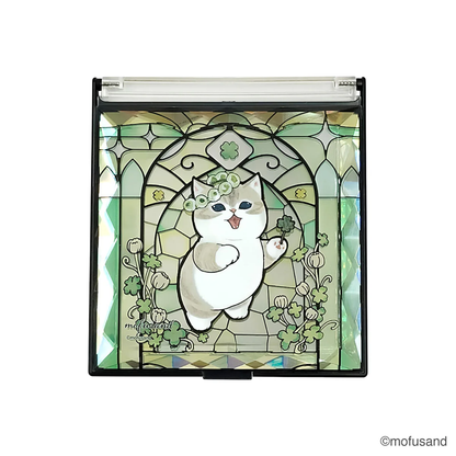 Mofusand｜Stained Glass Jewelry Mirror｜114×104×10mm approx.