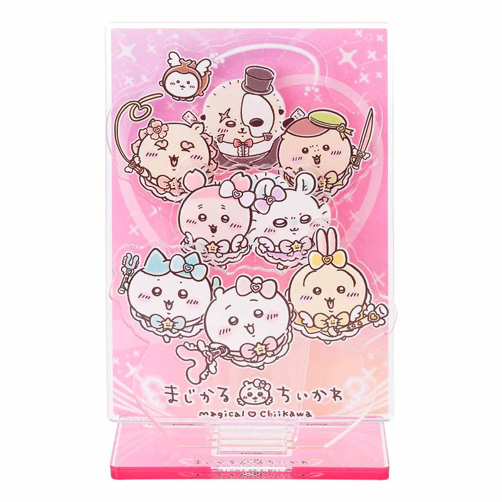 Chiikawa 吉伊卡哇｜超魔法少女/小魔仙系列透明立牌｜約H55×W77×D40mm