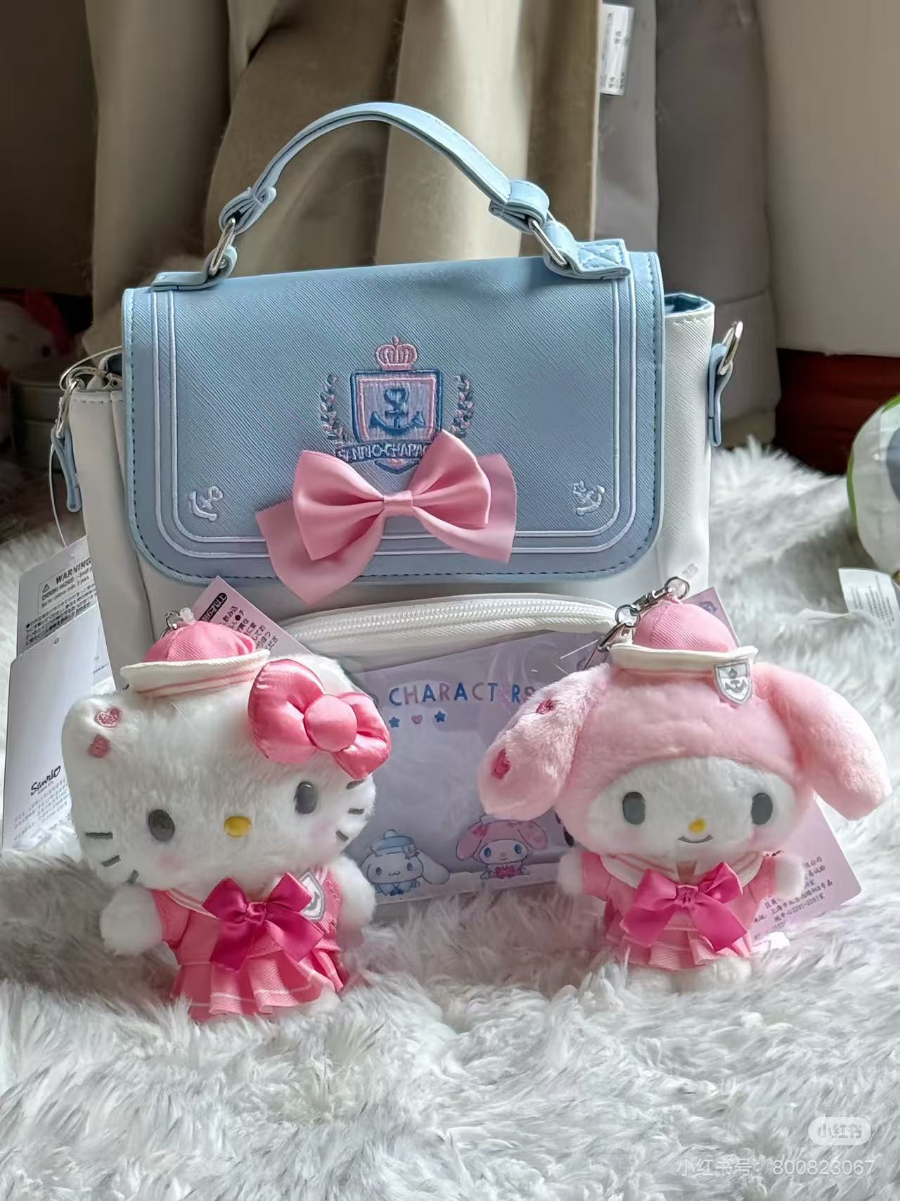 Sanrio｜Collar Mascot Holder /Plush Keychain｜12×6×13.5cm approx. Source From  Japan