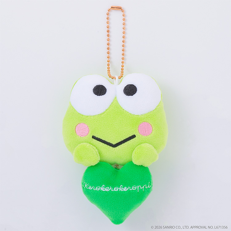 Sanrio｜Heart Tape Measure Mascot Holder /Plush Keychain｜W6.5 × H7.5 cm approx.