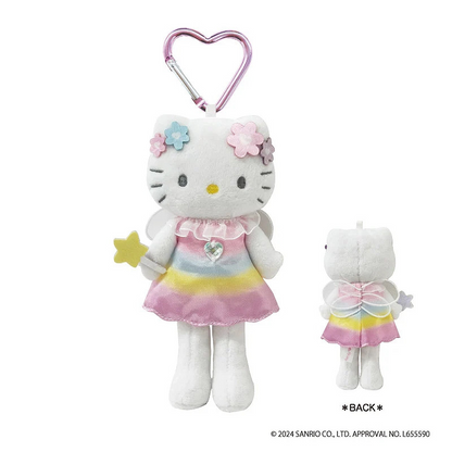 HelloKitty｜Style Up Mascot Holder /Plush Keychain｜H14.7 × W7.0 × D4.2 cm approx.