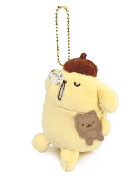 Sanrio｜Pompompurin 30th Anniversary Mascot Holder /Plush Keychain｜12.5×10×8cm approx.