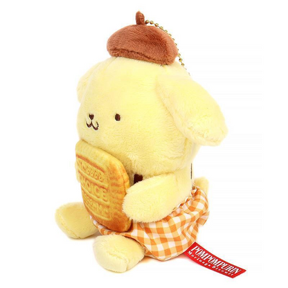 Sanrio三丽鸥｜Morinaga × Sanrio Collaboration Biscuit &amp; Mascot Holder森永联名饼干+毛绒玩偶挂件/包挂｜约 23.0 x 13.2 x 12.1cm【25.07】