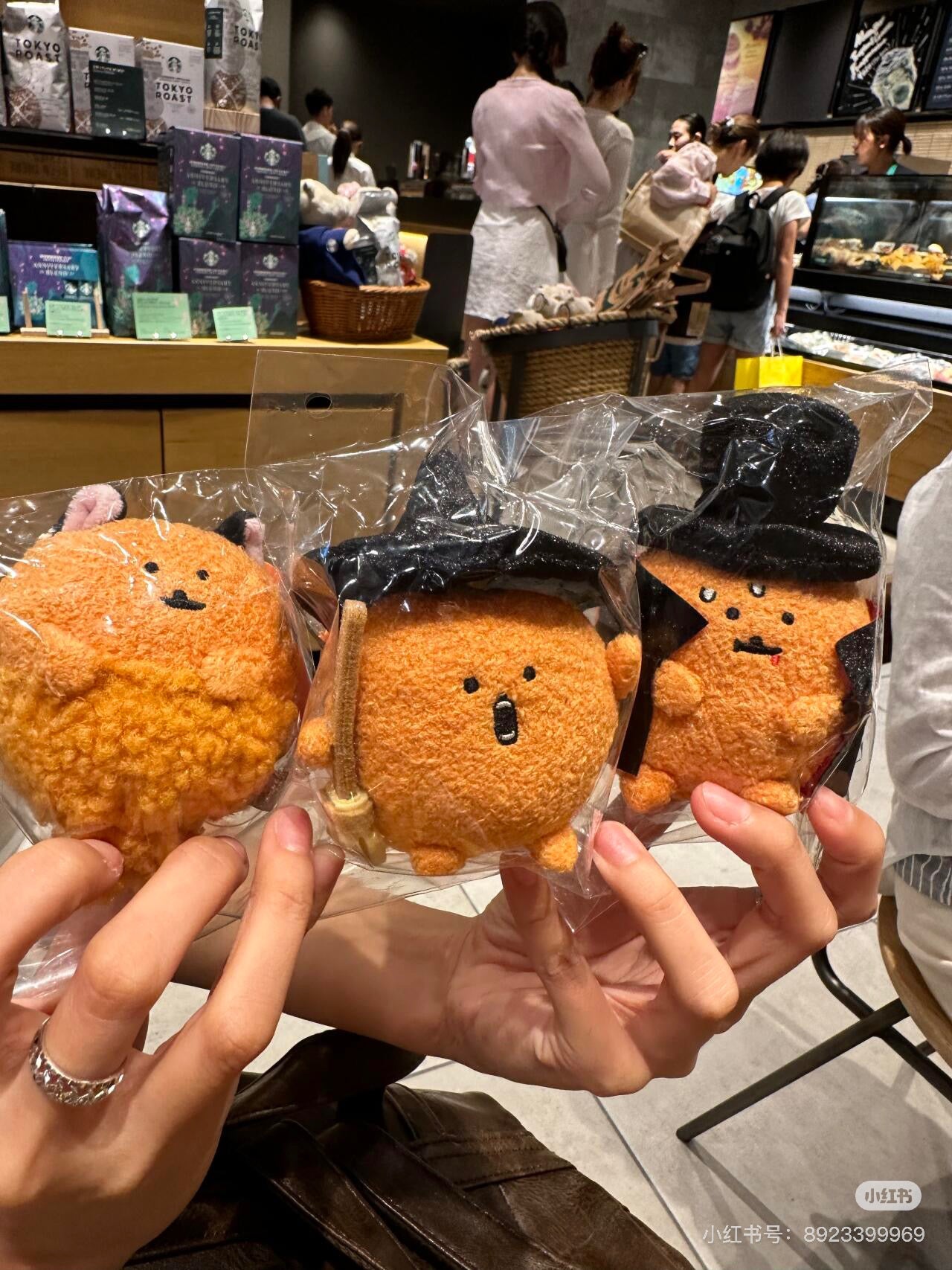 Nagano嘲讽熊｜Characters Mini Mascot (Dracula Mole Croquette)万圣节吸血鬼披风薯饼可乐饼毛绒挂件/包挂｜约H110 x W75 x D70mm