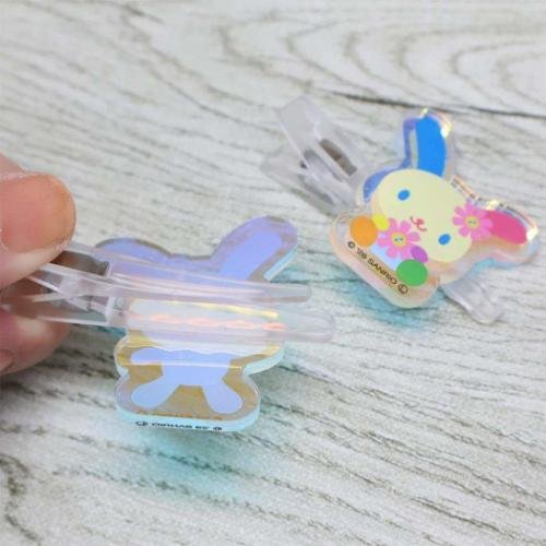Sanrio｜Aurora Acrylic Hair Clip Set｜40×40mm approx.