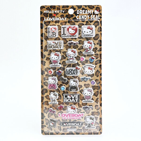 Sanrio｜Hello Kitty x LOVEBOAT DREAMY CANDY SEAL Stickers｜20cm x 9.5cm approx.