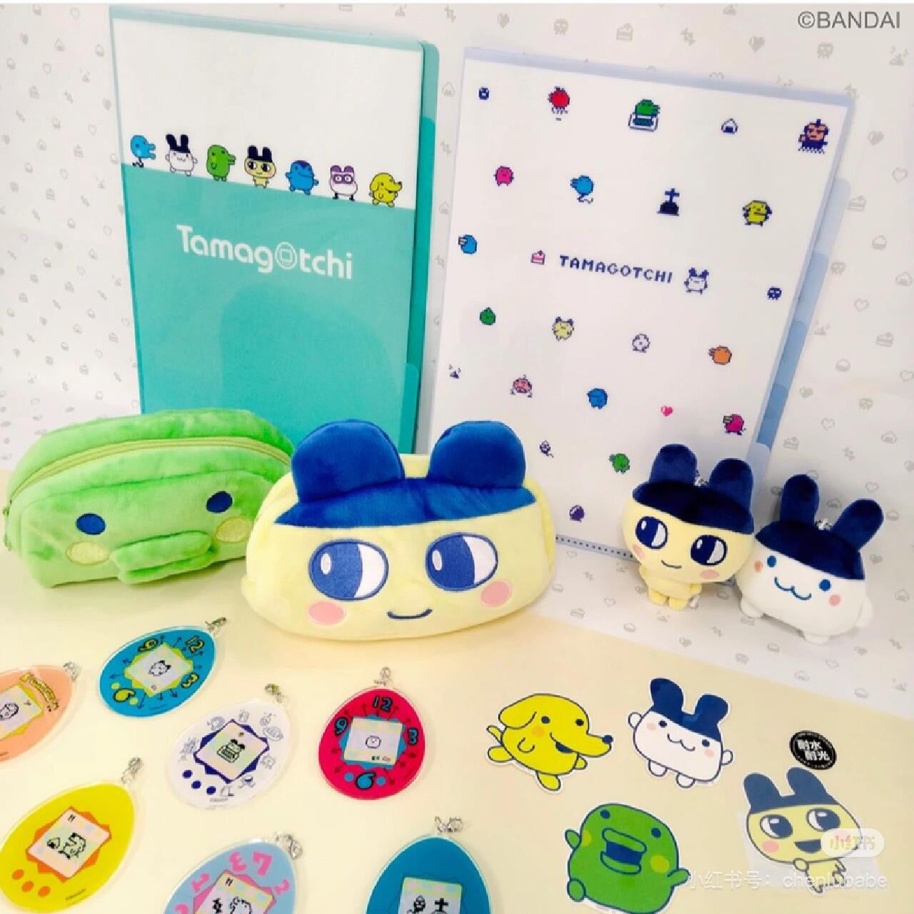 Tamagotchi｜Boa-fleece Pouch/Mirror｜约W375 x H415mm