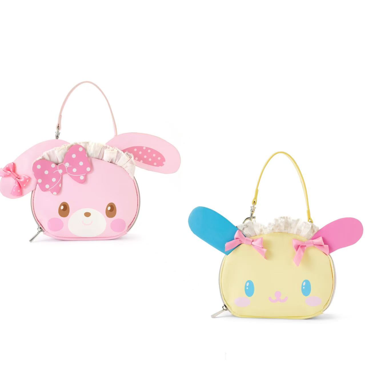 Sanrio｜GRL Characters Collaboration Curly Fur Head Dress Face Die-Cut Handbag