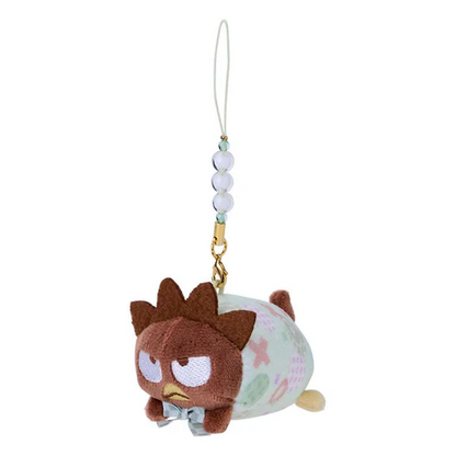Sanrio三丽鸥｜Mascot Strap Nagomi日式粉彩碎花毛绒圆滚滚玩偶挂件/包挂｜约5.5×7.5×5.5cm