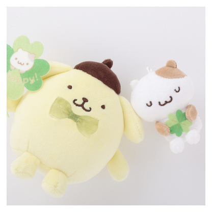 Sanrio｜Pompompurin Clover Mascot Holder /Plush Keychain｜H100mm approx.