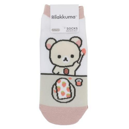 Rilakkuma｜ Basic Rilakkuma Toast ladies socks｜23-25cm approx.