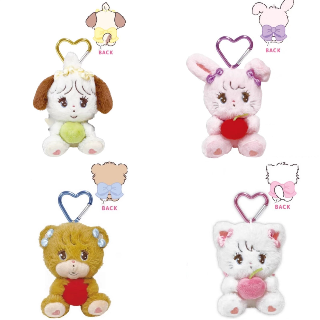 mikko illustrations｜Mascot Holder /Plush Keychain｜ H160 x W100 x D110mm approx.