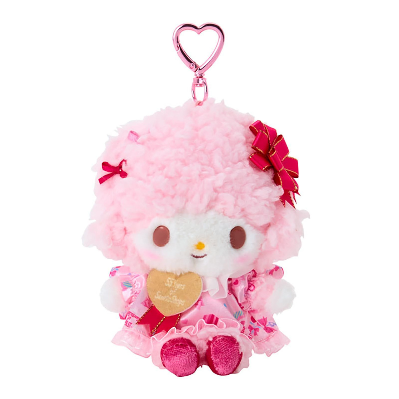 Sanrio｜55th Anniversary Wrapping Paper Mascot Holder /Plush Keychain｜15.7 x 11.7 x 7.0cm approx.