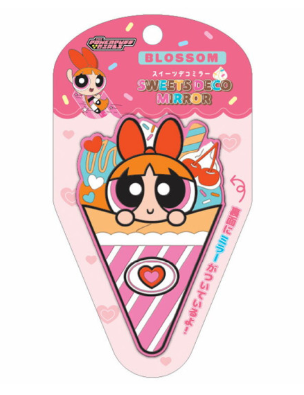 Powerpuff Girls｜Dessert Crepe Deco Mirror｜119×74mm approx.