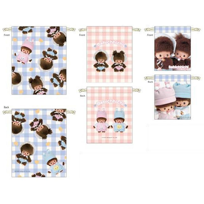 Monchhichi｜Bebichhichi Drawstring Bag 3-Piece