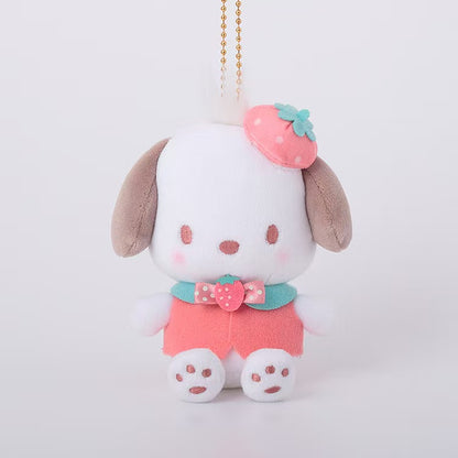 Sanrio｜Strawberry Cheek Squishy Mascot Holder /Plush Keychain｜Height Approx. 10cm