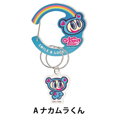 Angel Blue｜Acrylic Carabiner with Charm Nakamura-kun Keychain/Keyring｜H100×W60×D20mm approx.